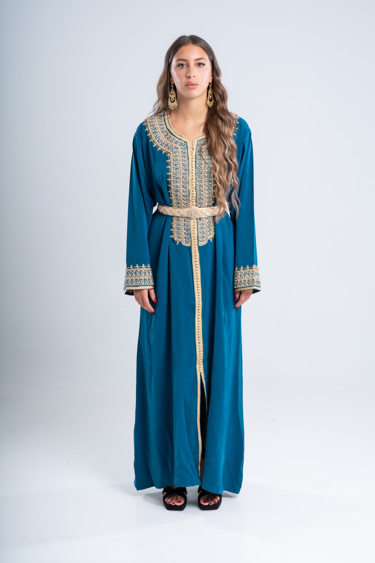 Caftan bleu canard — Jasmine