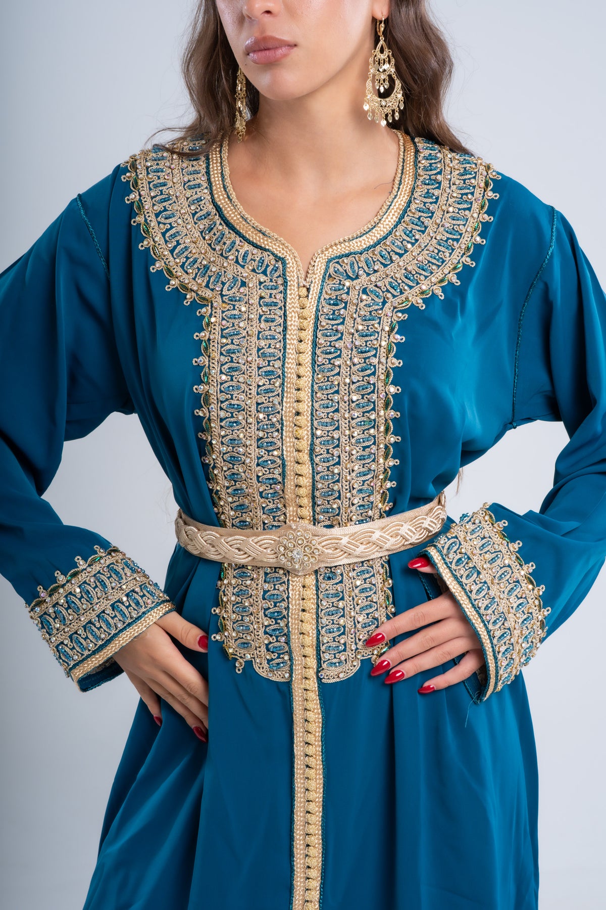 Caftan bleu canard — Jasmine
