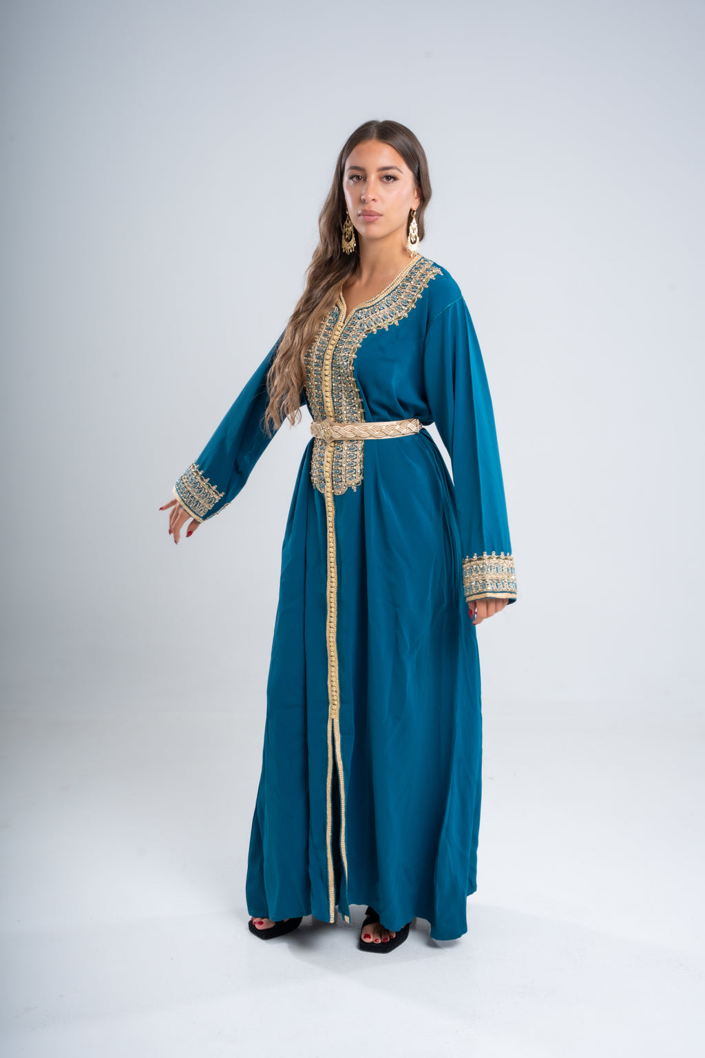 Caftan bleu canard — Jasmine